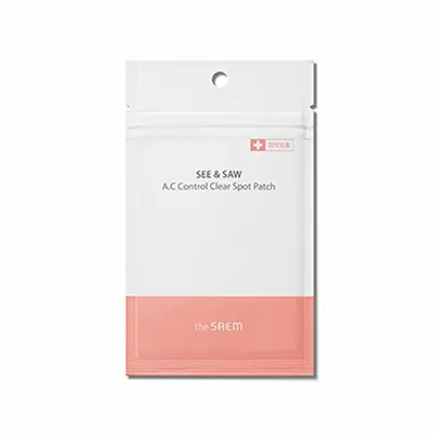 The Saem See & Saw, AC Control Clean Spot Patch (Płatki przeciwzapalne na trądzik)