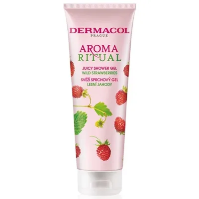 Dermacol Aroma Ritual, Juicy Shower Gel Wild Strawberries (Żel pod prysznic `Truskawka`)