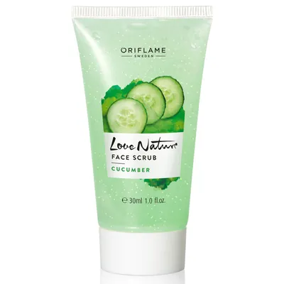 Oriflame Love Nature, Face Scrub Cucumber (Scrub do twarzy z ogórkiem)