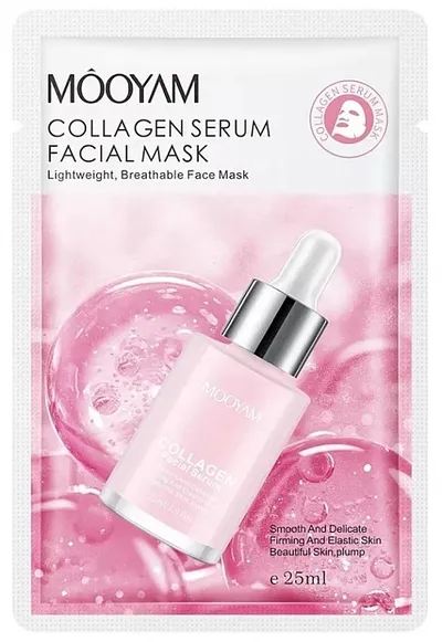 Mooyam Collagen Serum, Facial Mask (Maska w płachcie do twarzy z kolagenem)