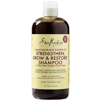 Shea Moisture Jamaican Black Castor Oil Strenghten & Restore Shampoo (Szampon z olejkiem rycynowym)