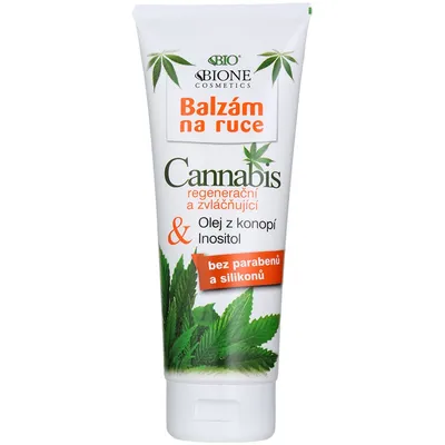 Bione Cosmetics Cannabis, Regenerująco-nawilżający balsam do rąk