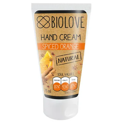 Biolove Spiced Orange, Hand Cream (Intensywnie nawilżający krem do rąk `Pomarańcza i przyprawy korzenne`)