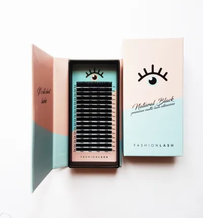 Fashion Lash Natural Black Premium Matte Lash Extensions  0,07mm (Paletka rzęs)