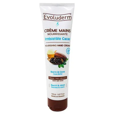 Evoluderm Irresistible Cocoa, Creme Mains Nourissante [Nourishing Hand Cream] (Odżywczy krem do rąk z masłem kakaowym)