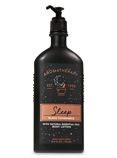 Bath & Body Works Aromatherapy, Sleep Black Chamomile Body Lotion (Balsam do ciała ułatwiający zasypianie)