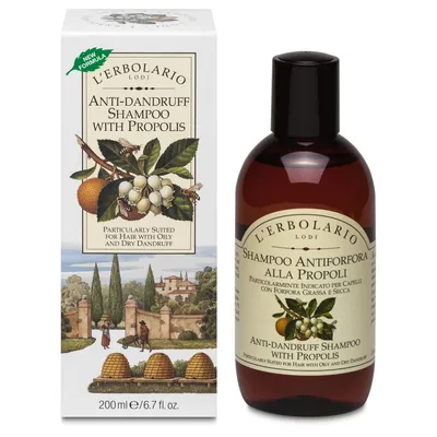 L'Erbolario Anti-dandruff Shampoo with Propolis (Przeciwłupieżowy szampon z propolisem)