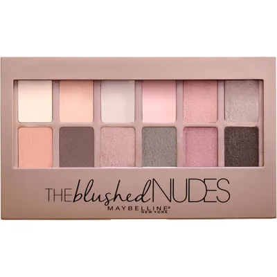 Maybelline New York The Blushed Nudes, Eyeshadow Palette (Paleta 12 cieni do powiek)