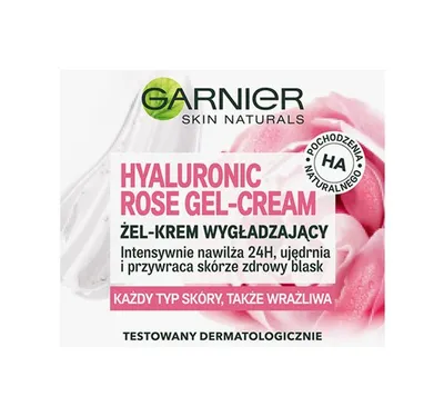 Garnier Skin Naturals, Hyaluronic Rose Gel-Cream (Żel-krem wygładzający)