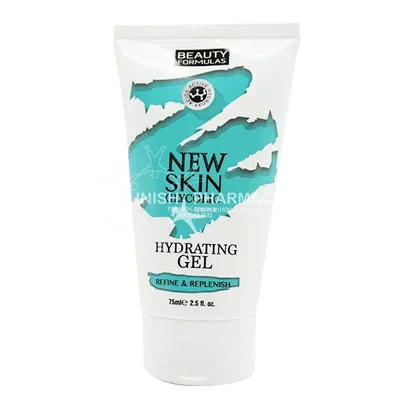 Beauty Formulas New Skin, Glycolic Hydrating Gel (Nawilżający żel do twarzy z kwasem glikolowym)