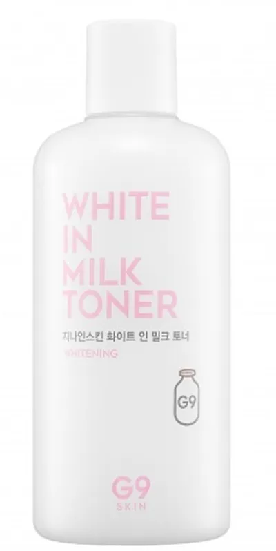 G9Skin White in Milk Toner Whitening (Wygładzająco-rozjaśniający tonik do twarzy na bazie protein mleka)