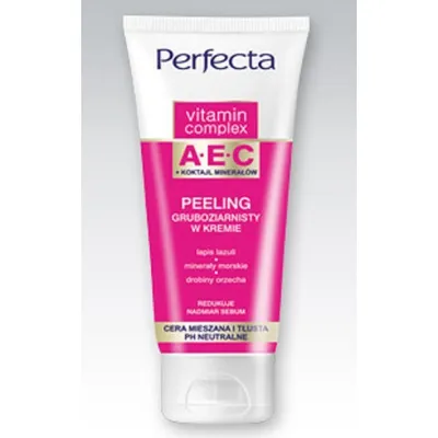 Perfecta Vitamin Complex A+E+C, Peeling gruboziarnisty w kremie