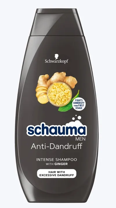 Schauma Men, Anti-Dandruff, Szampon przeciwłupieżowy z ekstraktem z imbiru i piroktonem olaminy