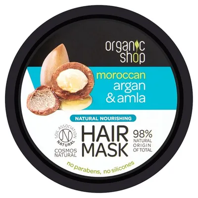 Organic Shop Argan & Amla, Nourishing Hair Mask (Odżywcza maska do włosów)