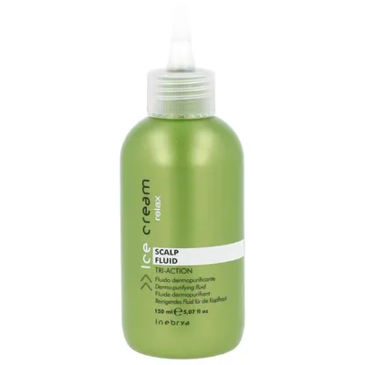 Inebrya Ice Cream Relax, Scalp Fluid (Fluid oczyszczający przed myciem głowy)