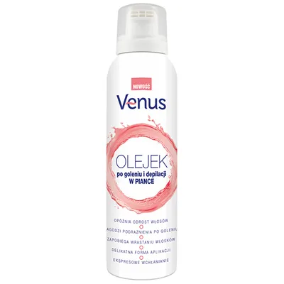 Venus Olejek po goleniu i depilacji w piance