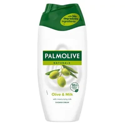 Palmolive Naturals, Doskonałe nawilżanie, Żel pod prysznic z oliwkami i mleczkiem nawilżającym (nowa wersja)