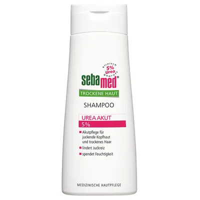 Seba Med Trockene Haut, Shampoo Urea Akut 5% (Szampon do suchej skóry głowy z mocznikiem 5%)