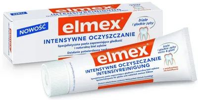 Elmex Intensywne Oczyszczanie, Pasta do zębów przedłużająca efekt wybielania