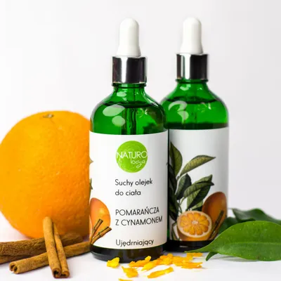 Naturologia Suchy olejek do ciała `Pomarańcza z cynamonem`