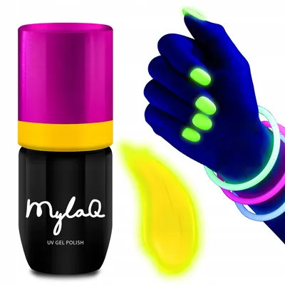 MYLAQ My Sounds, UV Gel Polish (Lakier hybrydowy świecący w ciemności)