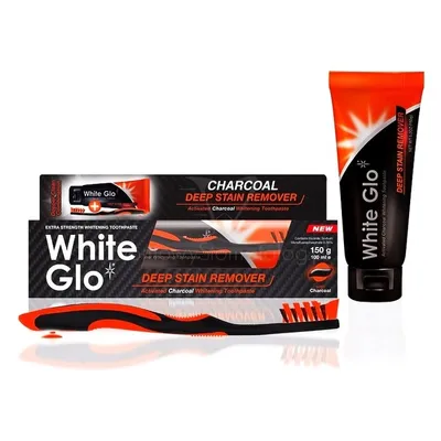 White Glo Deep Stain Remover Charcoal Toothpaste (Wybielająca pasta do zębów z węglem)