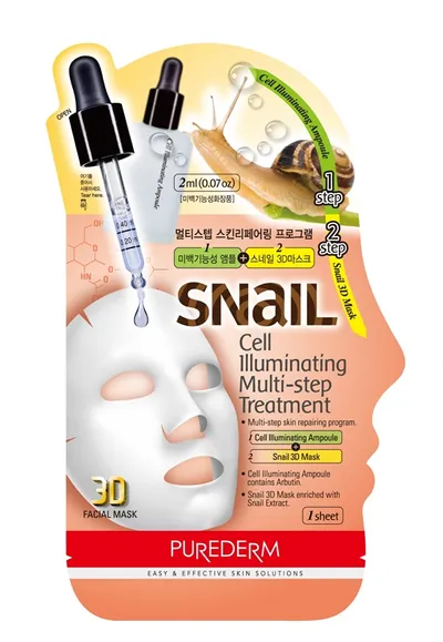 Purederm Snail Cell Illuminating Multi - Step Treatment (Kuracja rozświetlająco - regnerująca 2-etapowa)