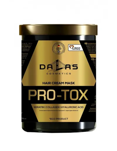 Dalas Cosmetics Pro-Tox Hair Cream Mask (Maska do włosów cienkich i łamliwych z rozdwojonymi końcówkami)