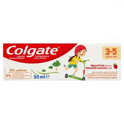 Colgate Przeciwpróchnicza pasta z fluorem 3-5 lat