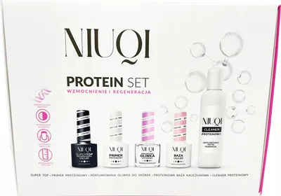 Niuqi Protein Set, Proteinowy zestaw do paznokci `Wzmocnienie i regeneracja`