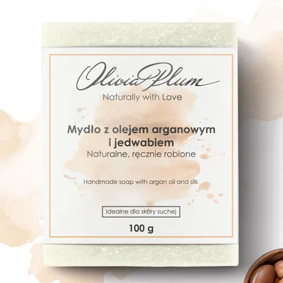 Olivia Plum Mydło z olejem arganowym i jedwabiem