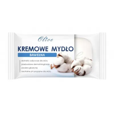 Olive Kremowe mydło w kostce `Bawełna`