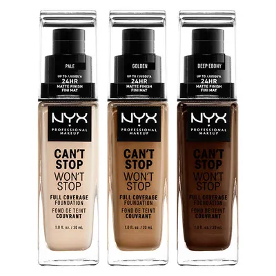 NYX Professional Makeup Can't Stop Won't Stop, Full Coverage Foundation (Podkład do twarzy)