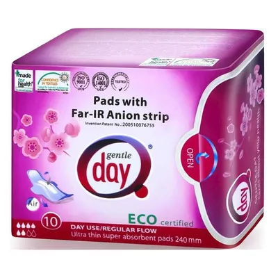 Gentle Day Podpaski ekologiczne  na dzień z paskiem anionowym Fair-Ir Anion