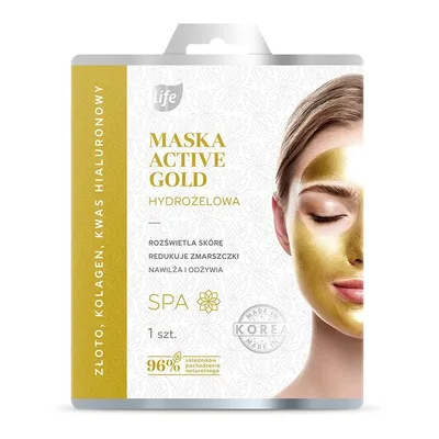 Life SPA, Maseczka hydrożelowa do twarzy `Active Gold`