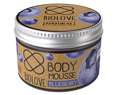 Biolove Blueberry, Body Mousse (Lekki mus do ciała `Borówka`)