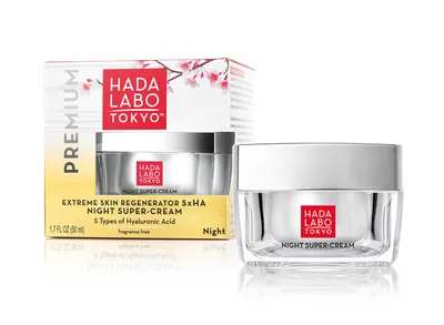 Hada Labo Tokyo Premium, Extreme Skin Regenerator 5x HA Night Super-cream (Super-krem na noc z 5 rodzajami kwasu hialuronowego)