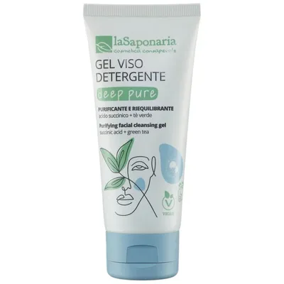 La Saponaria Deep Pure. Gel Viso Detergente (Oczyszczający żel do twarzy)