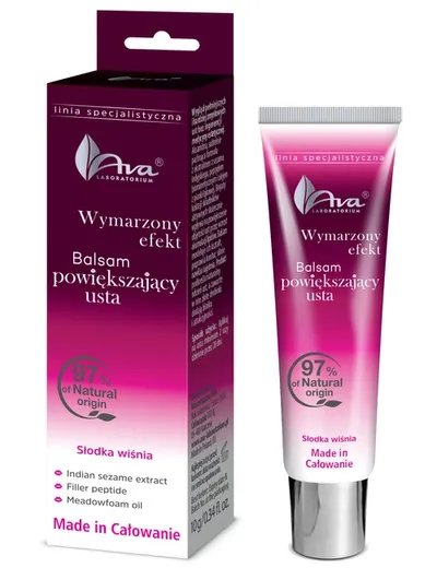 Laboratorium Kosmetyczne AVA Wymarzony Efekt, Balsam powiększający usta `Słodka wiśnia`