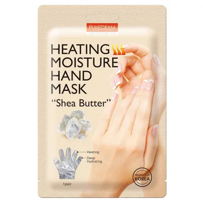Purederm Heating Moisture Hand Mask Shea Butter (Nawilżająca maseczka do dłoni z masłem Shea)