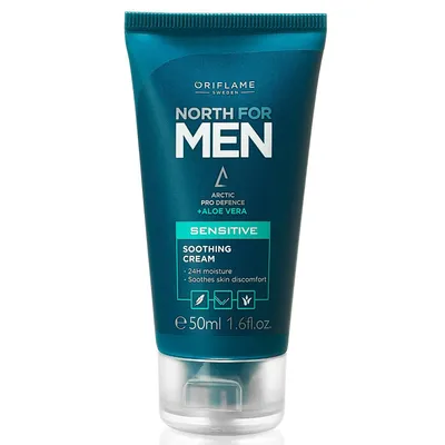 Oriflame North for Men, Sensitive Soothing Cream (Kojący krem do twarzy dla skóry wrażliwej)