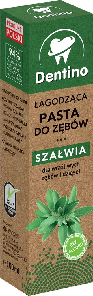 Dentino Łagodząca pasta do zębów `Szałwia`