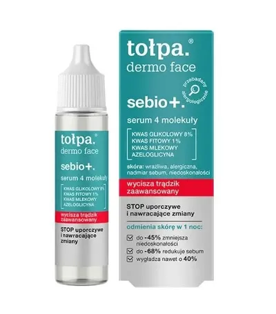 Tołpa Dermo Face, Sebio Max Efekt, Serum `4 molekuły`