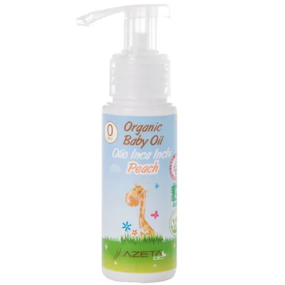 Azeta Bio Organic Baby Oil Peach (Organiczna oliwka brzoskwiniowa do masażu dla dzieci i niemowląt)