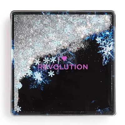I Heart Revolution Snow Globe, Snowflake Eyeshadow Palette (Paleta 9 cieni do powiek)