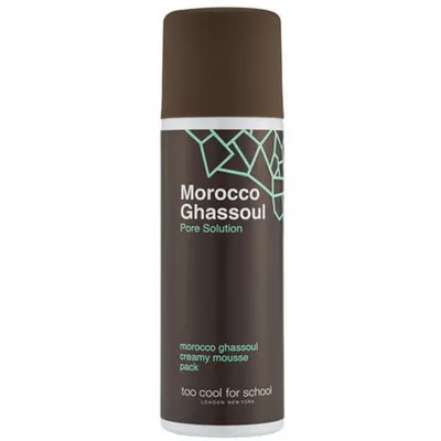 Too Cool For School Morocco Ghassoul, Creamy Mousse Pack Pore Solution (Złuszczająca pianka do twarzy)