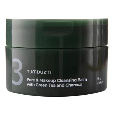 Numbuzin Pore & Makeup Cleansing Balm with Green Tea and Charcoal (Balsam do oczyszczania twarzy z zieloną herbatą i węglem)