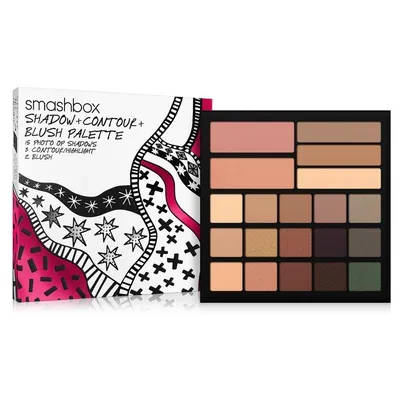 Smashbox Drawn In, Decked Out, Shadow + Contour + Blush Palette (Paleta do makijażu twarzy)