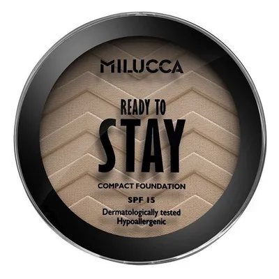 Milucca Ready to Stay, Compact Foundation (Podkład do twarzy w kompakcie)