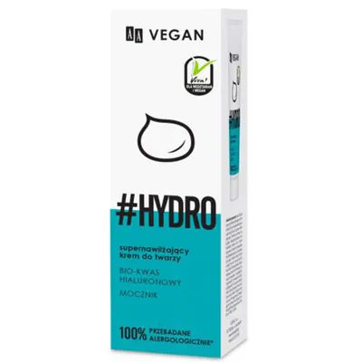AA Vegan, #Hydro, Supernawilżający krem do twarzy